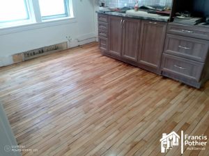 Nettoyage et vernissage de plancher (Après) Shawinigan