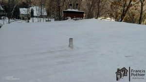 Déneigement  résidentiel de toiture plâte Shawinigan