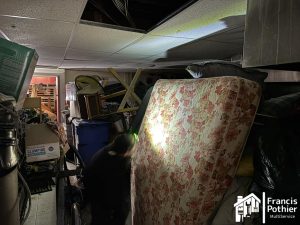 Vue de la cuisine lors de notre arrivée