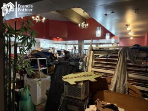 Vue de la cuisine lors de notre arrivée