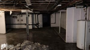 Sous sol avant le nettoyage