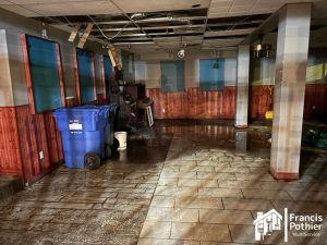 Section Bar avant le nettoyage