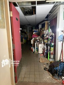 Pendant le désencombrement d'un local commercial sur la 5e rue de la Pointe, Shawinigan